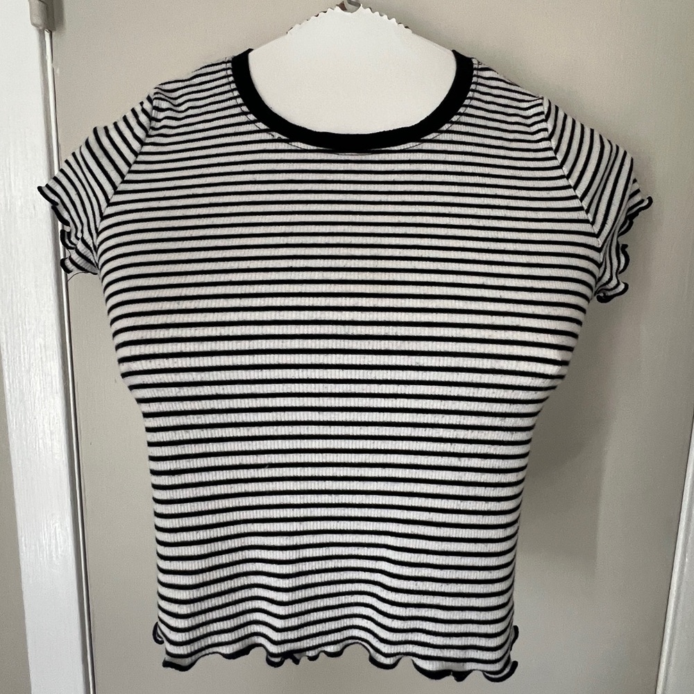 Stipe crop top